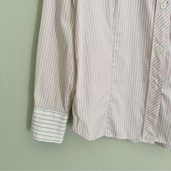 Burberry fitted Button Down pink striped - Picture 4 of 11